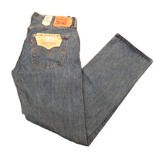 Levi's 501 Straight Leg Button Fly Blue Jean Men's Sizes NWT 501 36x32